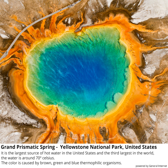 Grand Prismatic Spring – Yellowstone National Park, United States